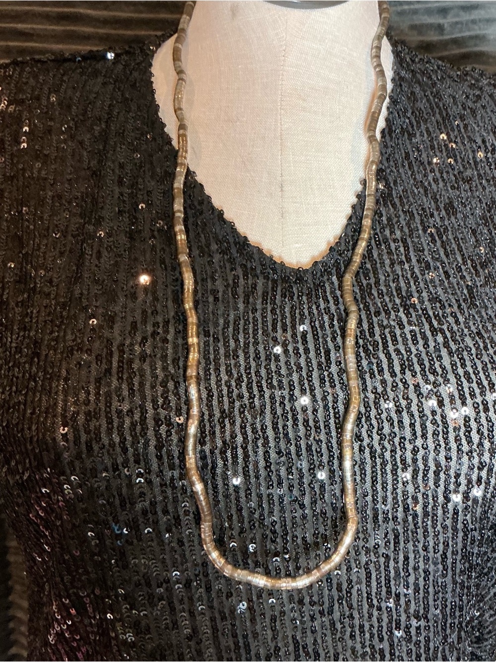 Snake necklace - Bendable metal beads unique Women’s Jewelry